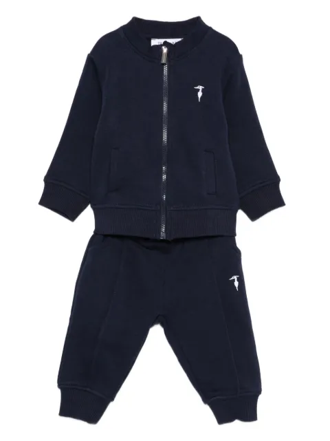 TRUSSARDI JUNIOR logo-embroidered tracksuit