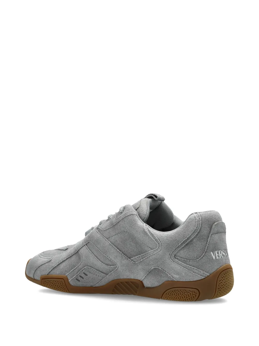 Versace Galaxia suede sneakers Grey