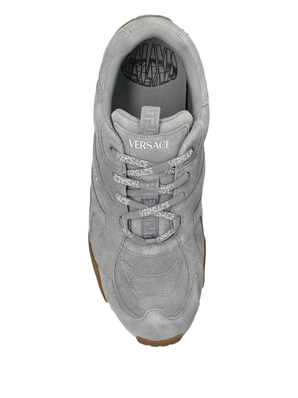 Versace Galaxia suede sneakers Grey