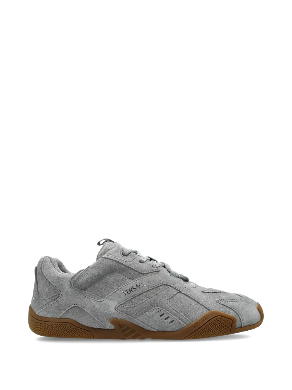 Versace Galaxia suede sneakers Grey