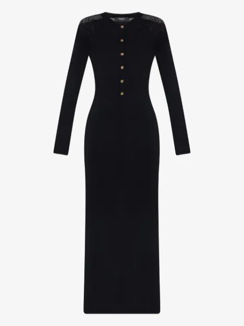 Versace vestido largo con botones