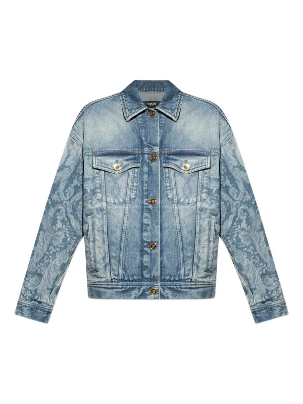 ジャケット・アウター Versace Vintage denim jacket Versace Jeans Couture Vintage Denim Jacket with rhinestones