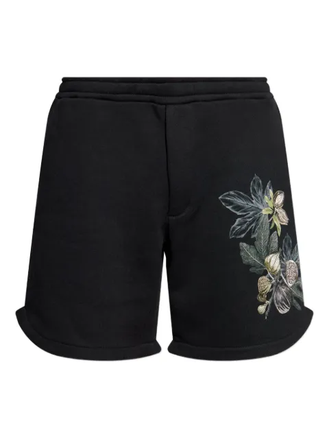 Emporio Armani embroidered cotton shorts