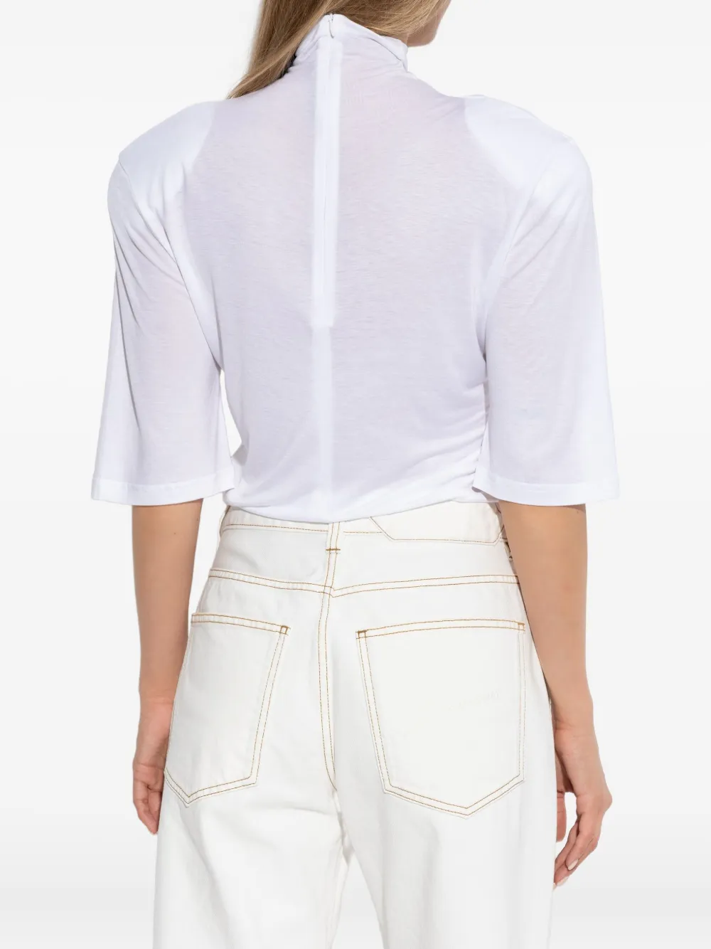 Jacquemus high-neck top Wit