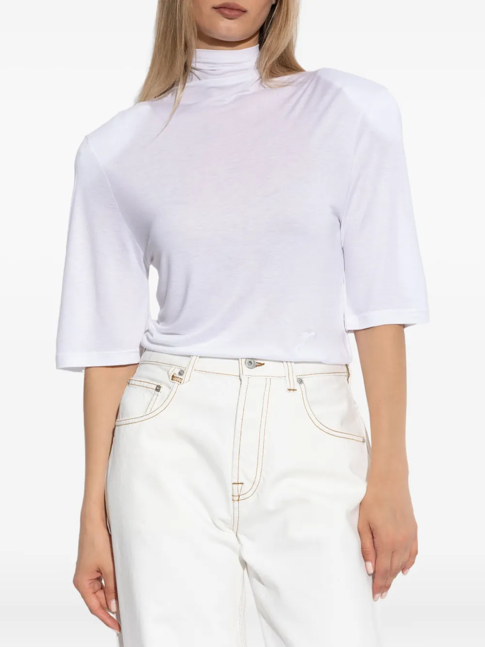 Jacquemus high-neck top Wit