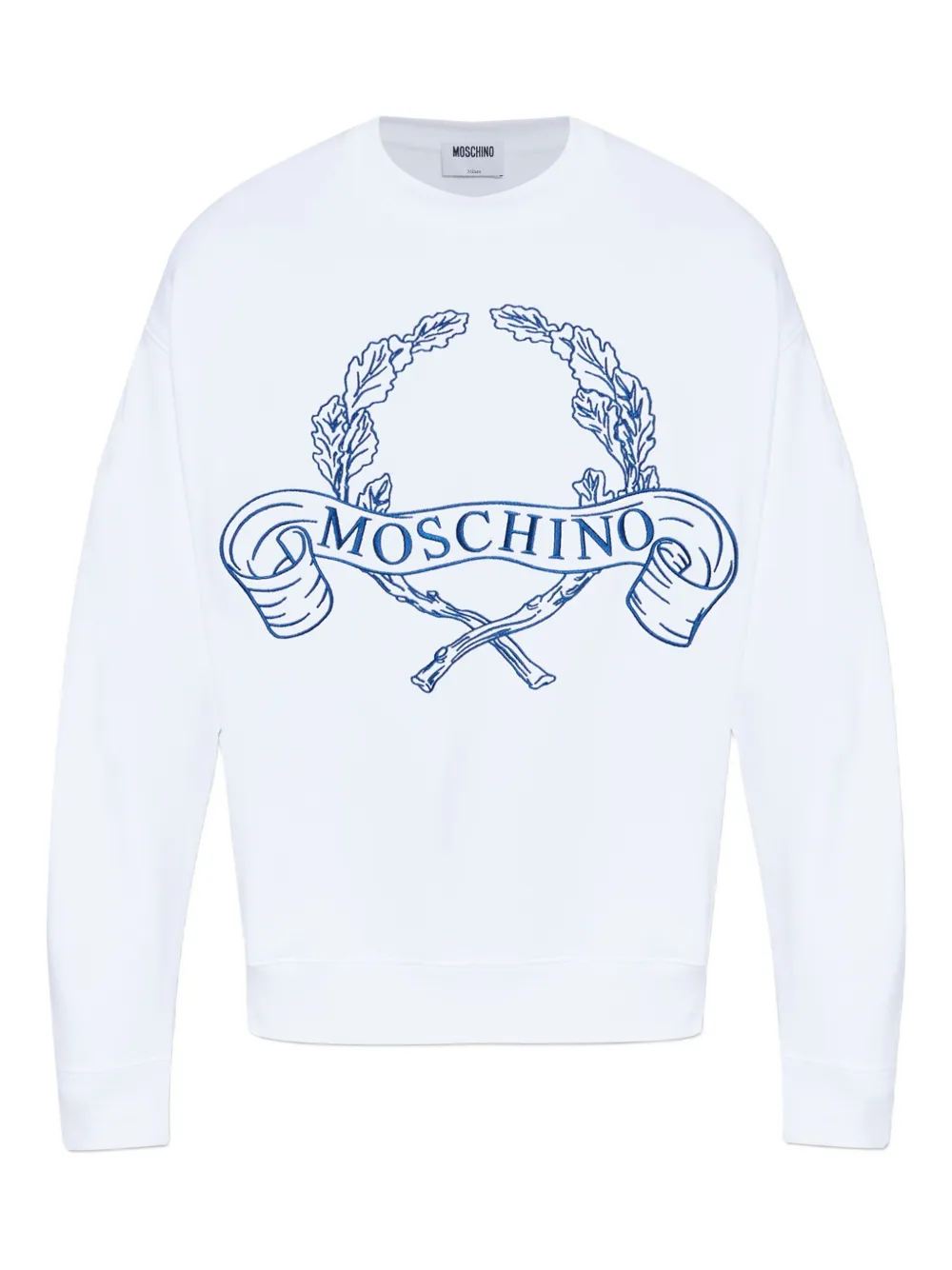 Moschino Sweater met borduurwerk Wit