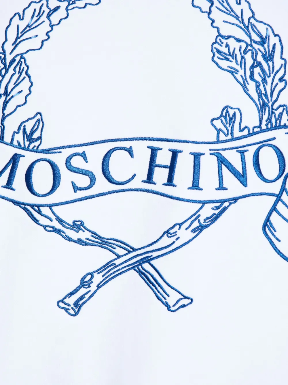 Moschino Sweater met borduurwerk Wit