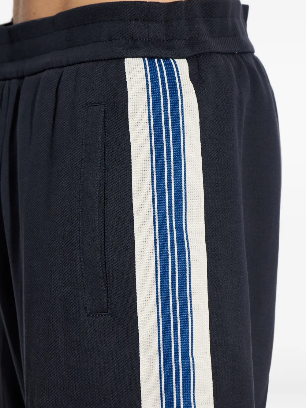 Emporio Armani Broek met zijstreep Zwart