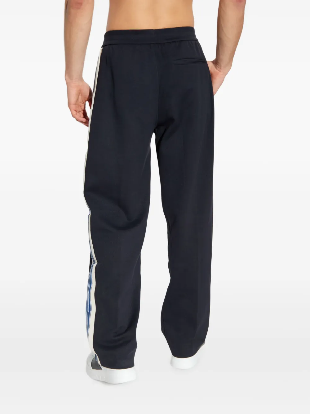Emporio Armani Broek met zijstreep Zwart