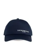 Emporio Armani logo-embroidered baseball cap - Blue