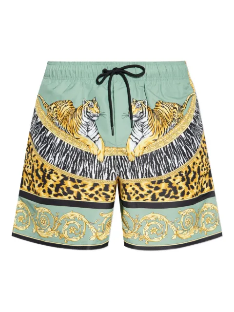 Versace Badeshorts mit Tiger-Print