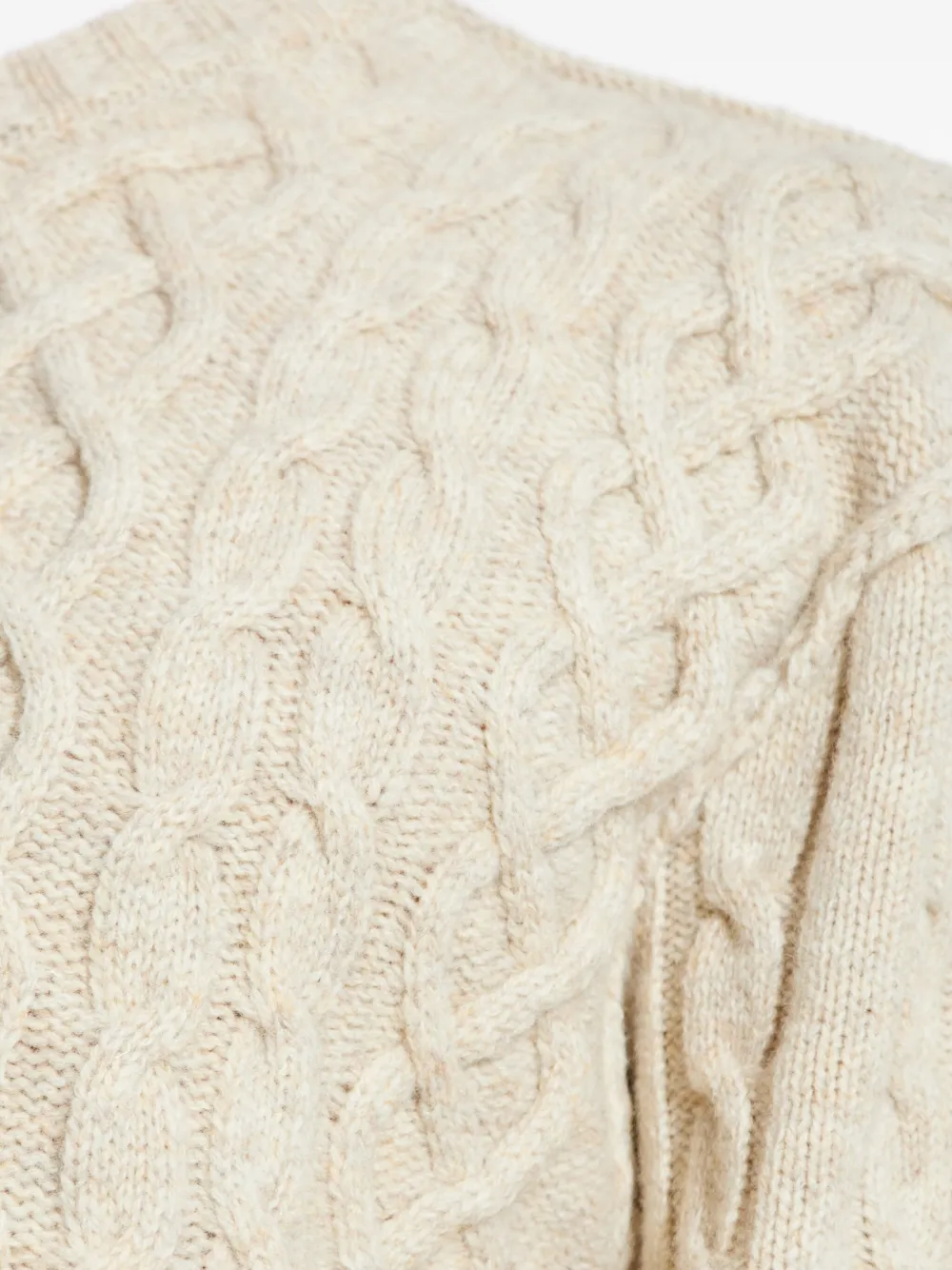 Moschino Kabelgebreide trui Beige