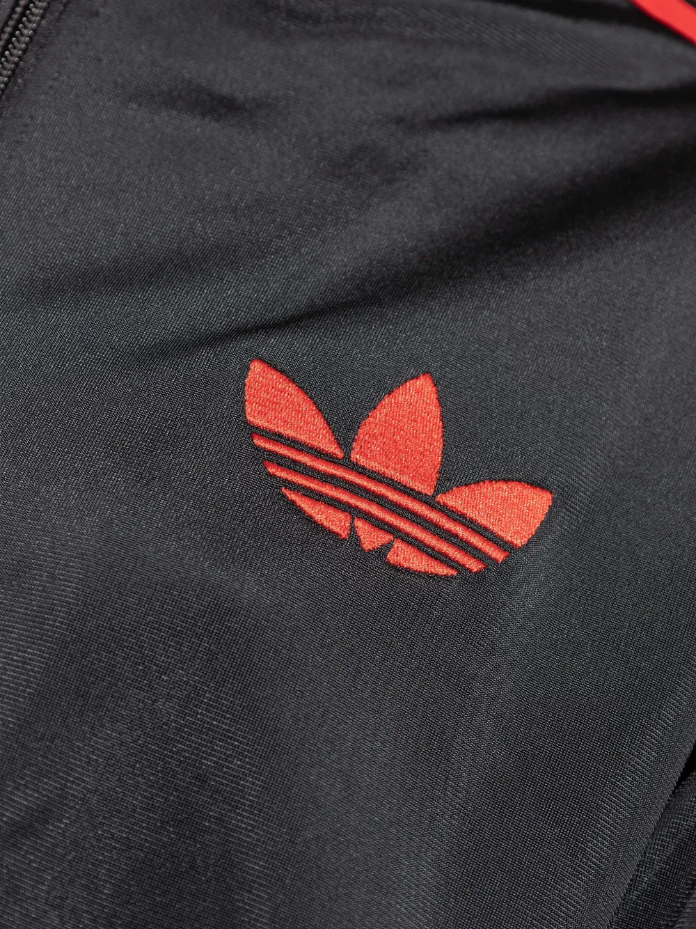 adidas Adicolor Classic Firebird three-stripe track jacket Zwart
