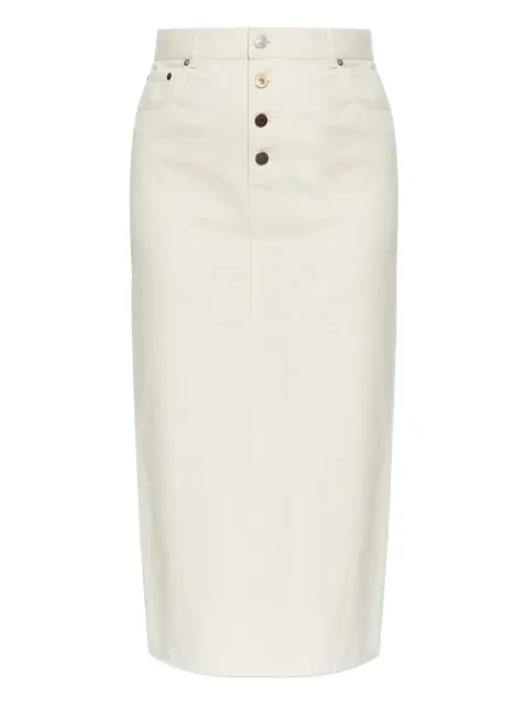 Moschino button-fastening denim skirt