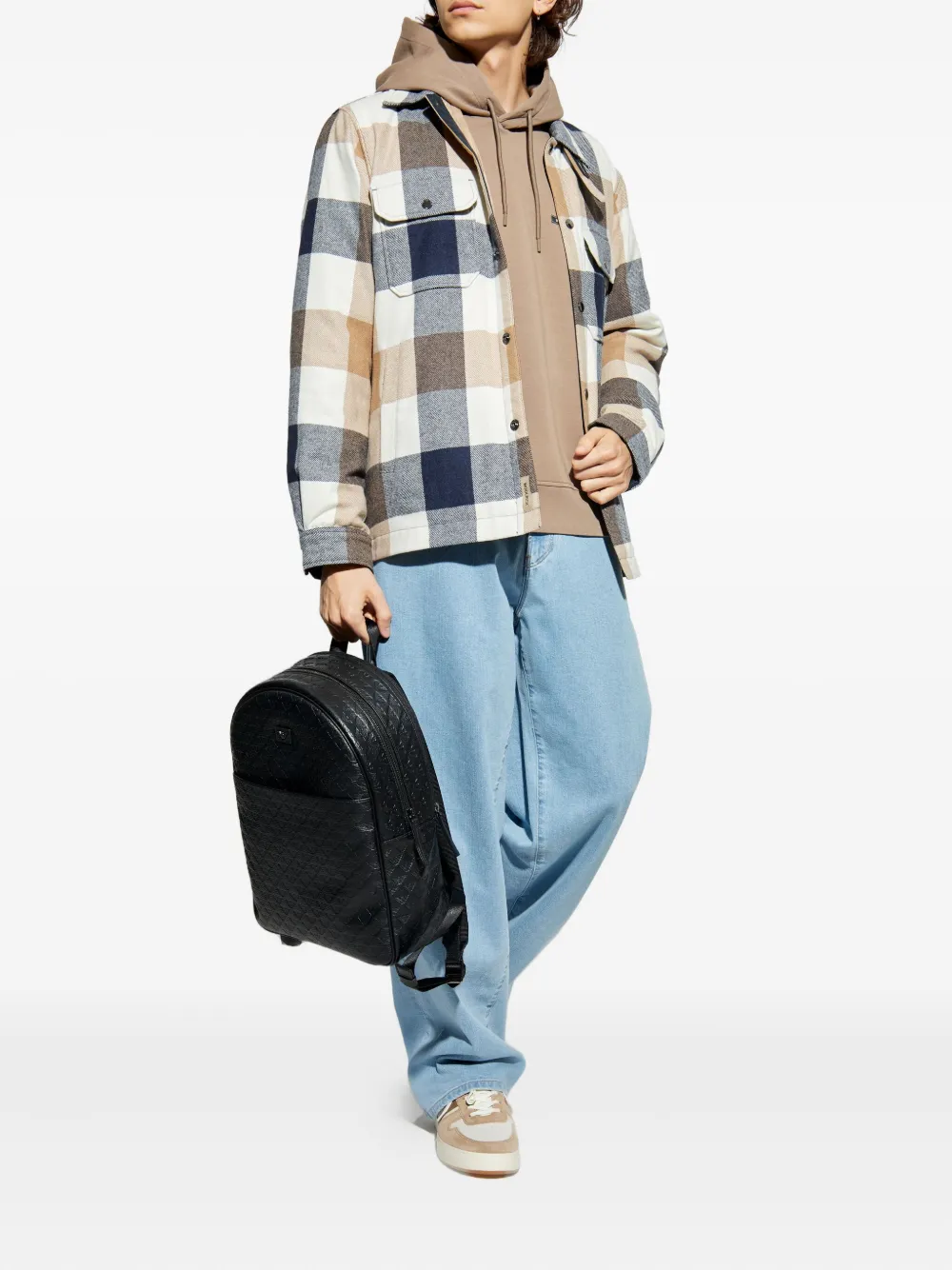 Giorgio Armani Jeans met wijde pijpen Blauw