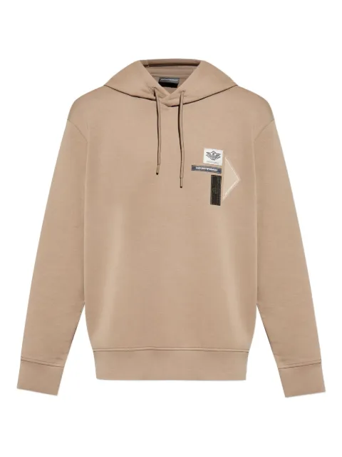 Emporio Armani logo-patch hoodie