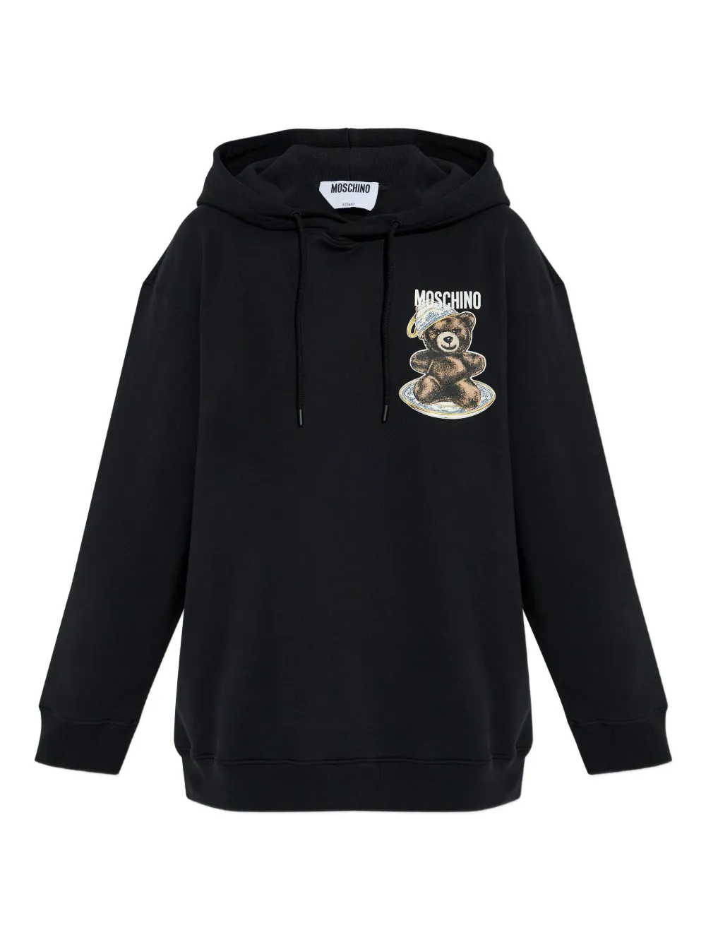 Moschino Teddy-Bear hoodie Zwart
