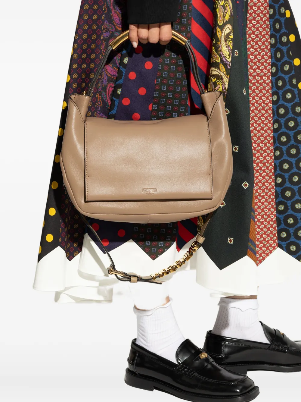 Moschino handle-detail cross body bag Bruin