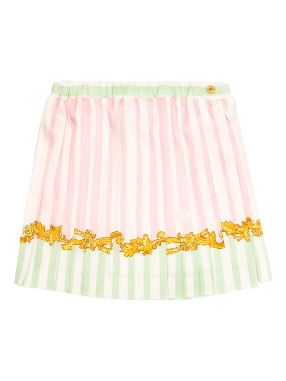 Versace Kids Gestreepte plooirok Roze
