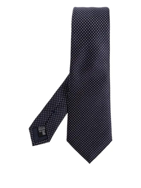 Giorgio Armani geometric-pattern silk tie
