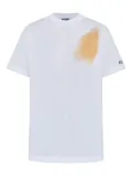 Moschino stain-effect cotton T-shirt - White