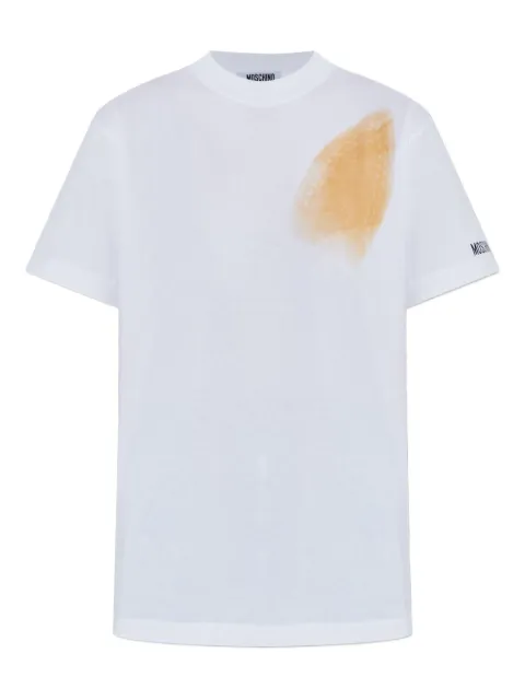 Moschino playera con efecto manchado