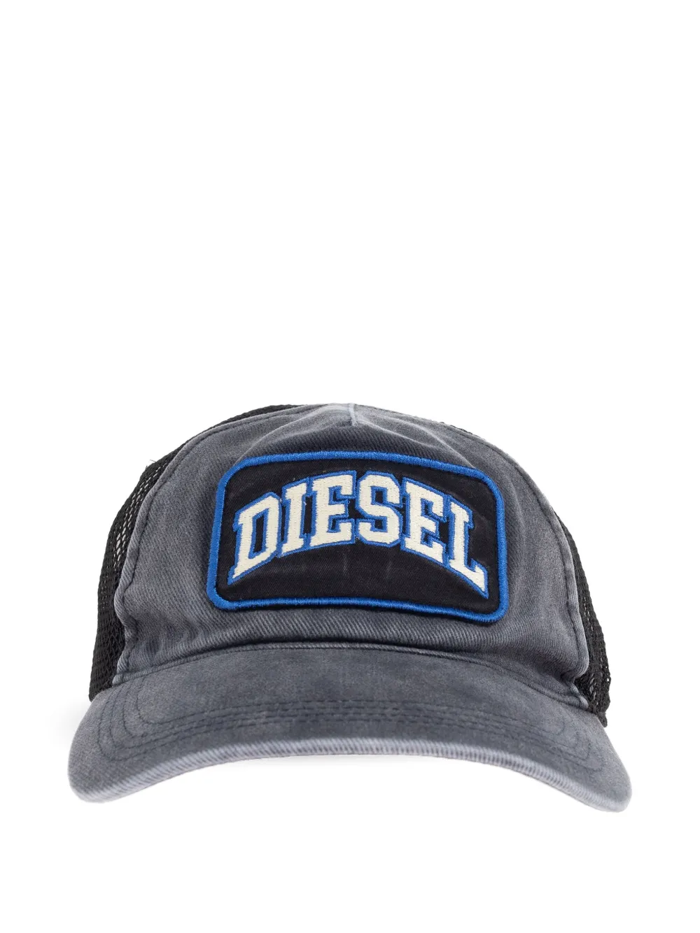 Diesel logo-patch mesh-back cap - Blu