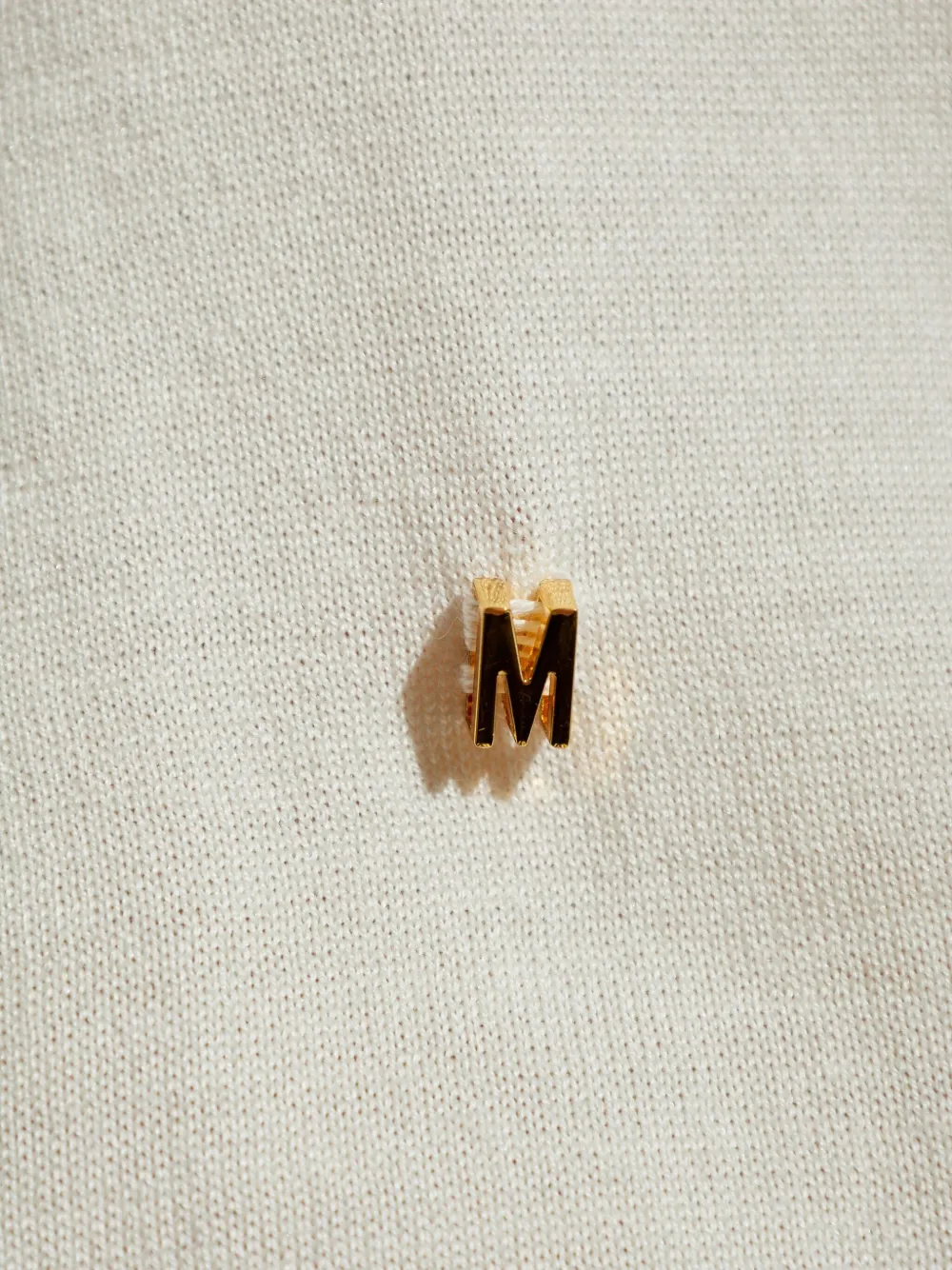Moschino logo-detail wool sweater Beige