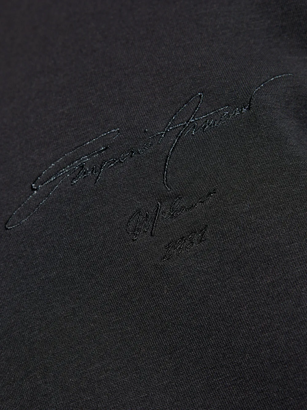 Emporio Armani Sweater met geborduurd logo Zwart