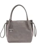 Tod's drawstring suede tote bag - Grey