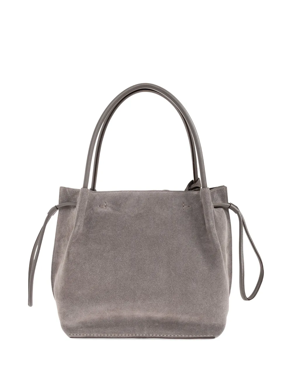 Tod's drawstring suede tote bag Grijs