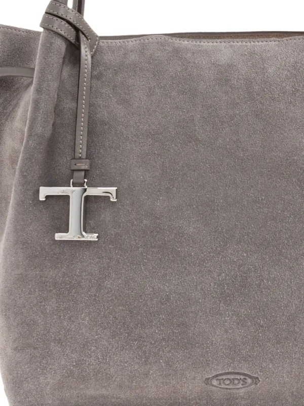 TOD'S グレー スエード ハンドバッグ Tod's スエード ハンドバッグ | グレー | FARFETCH JP