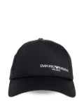 Emporio Armani logo-embroidered baseball cap hat - Black
