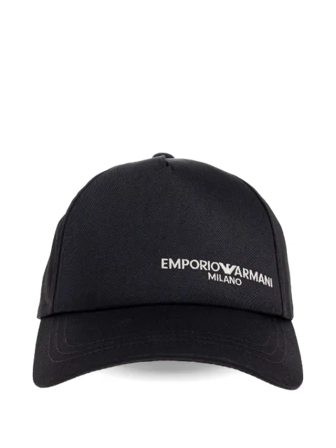 Emporio Armani logo-embroidered baseball cap hat