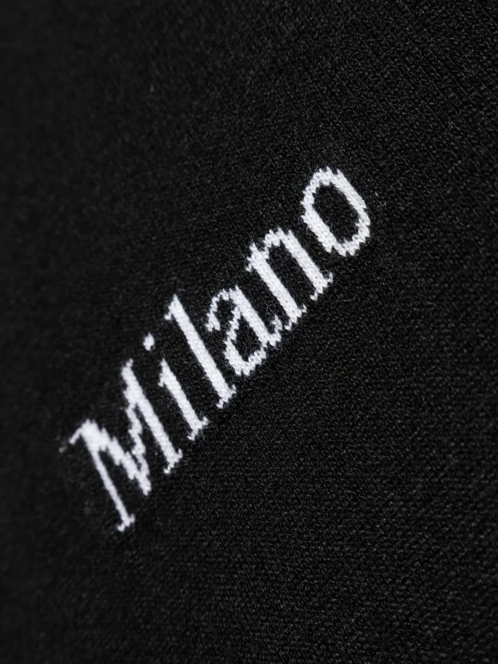 Moschino Trui met Milano-logo Zwart