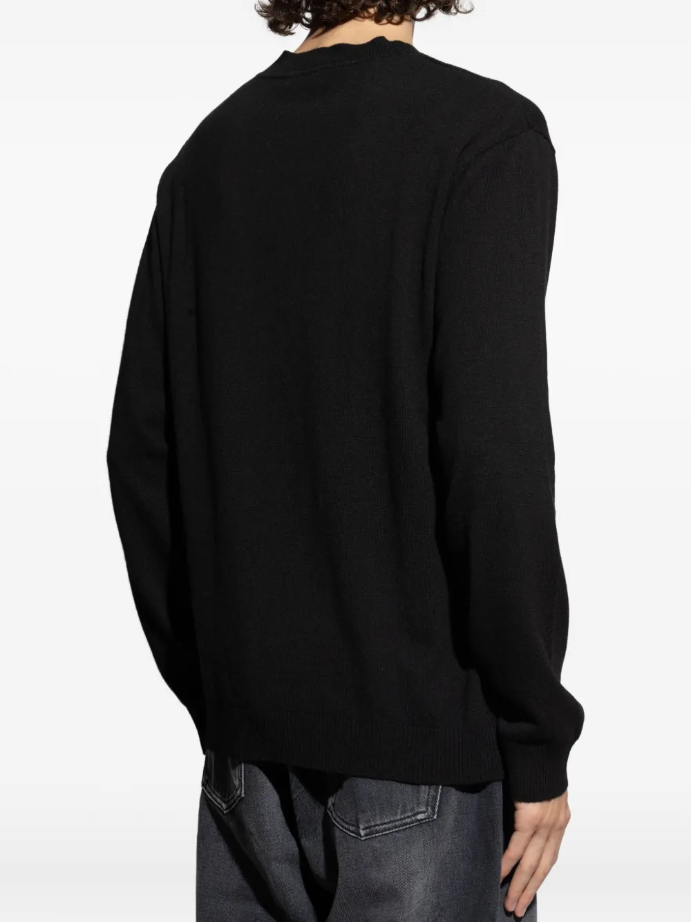 Moschino Trui met Milano-logo Zwart