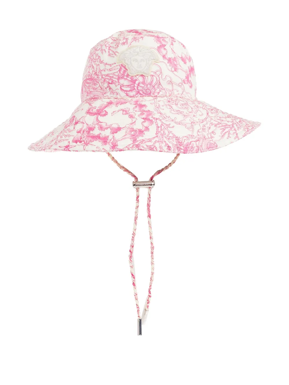 Versace Medusa Head Printed Bucket Hat In Pink