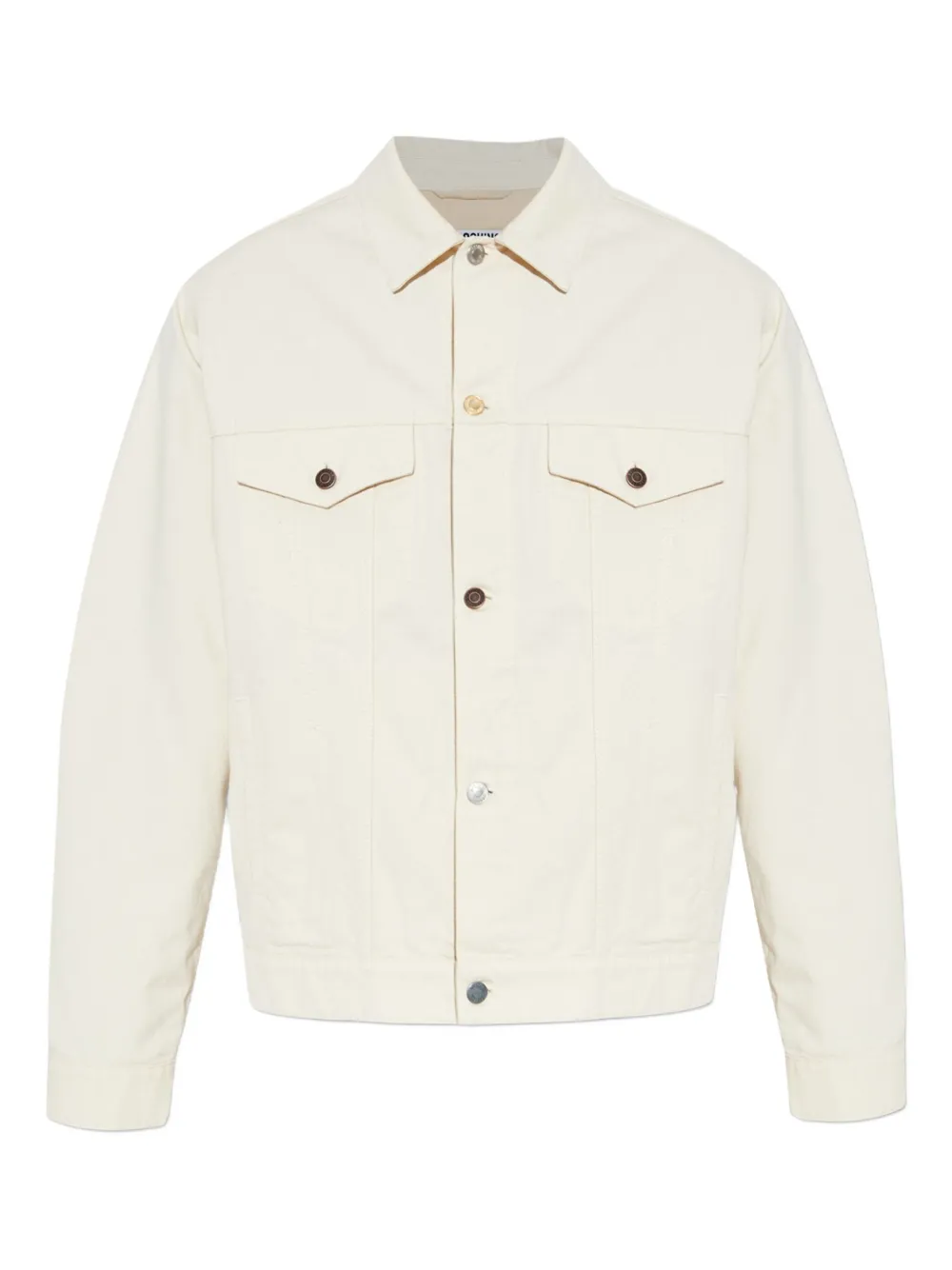 Moschino Jack met klepzak en knoopsluiting Beige