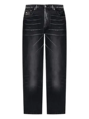 Jean Homme Moschino Graphique Jambe Droite - Taille 36/32 - Multicolore - 98% Coton, 2% élasthanne - Neuf Avec étiquettes