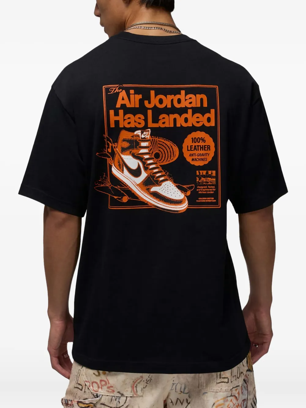Nike Jordan AJ1 T-shirt met grafische print Zwart