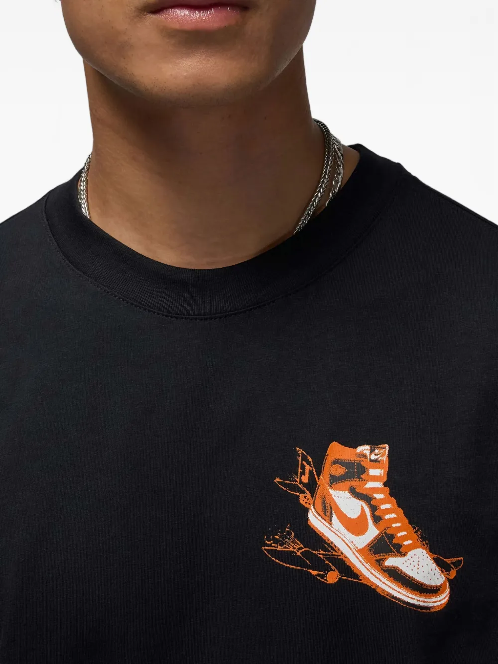 Nike Jordan AJ1 T-shirt met grafische print Zwart
