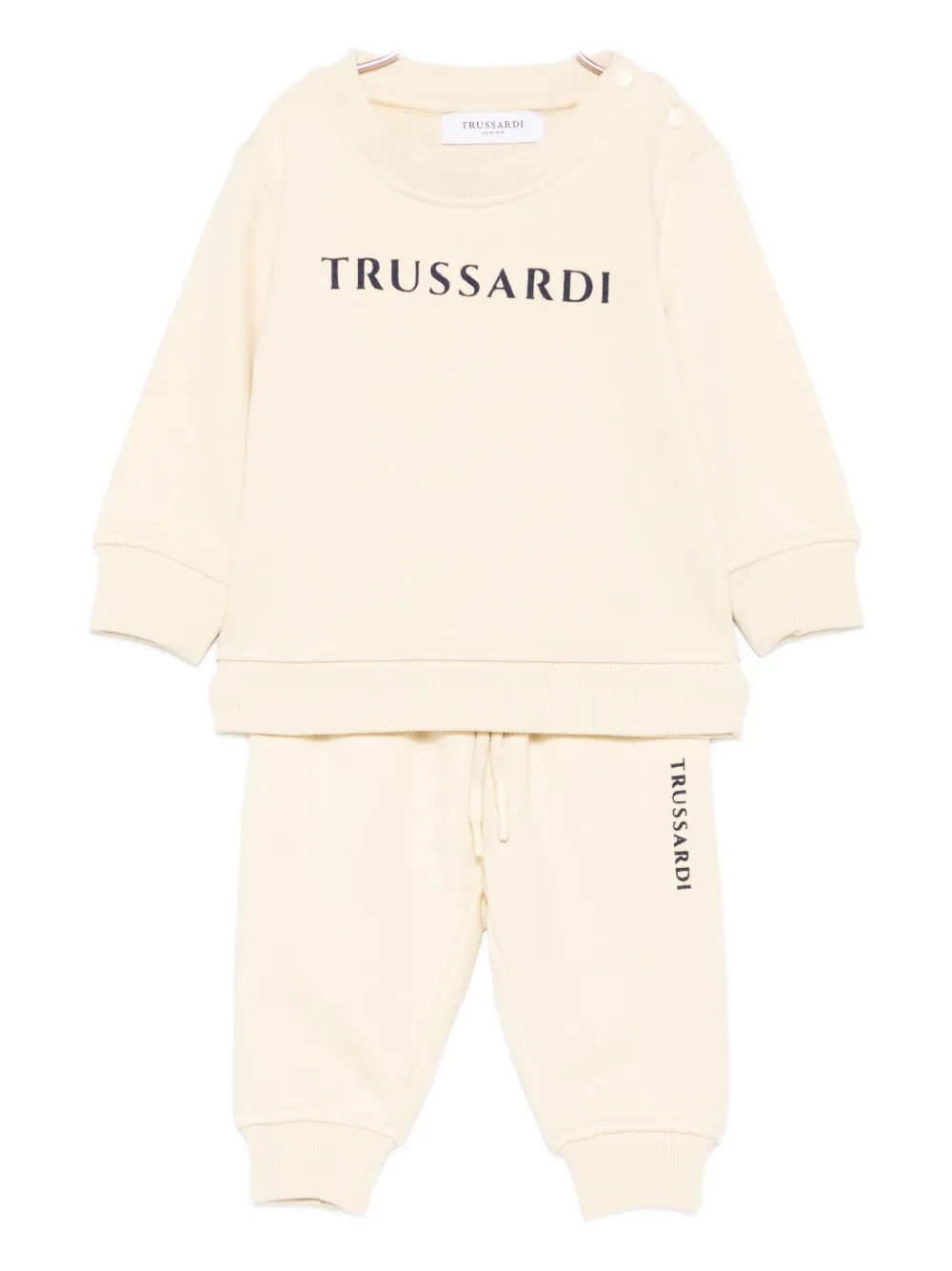TRUSSARDI JUNIOR logo-embroidered tracksuit - ニュートラル TRUSSARDI JUNIOR logo-embroidered tracksuit - ニュートラル