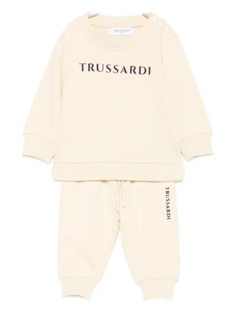 TRUSSARDI JUNIOR logo-embroidered tracksuit