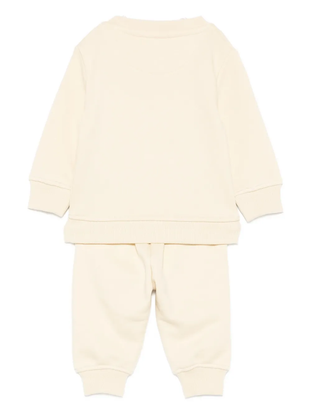 TRUSSARDI JUNIOR logo-embroidered tracksuit Beige