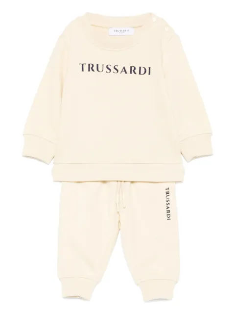 TRUSSARDI JUNIOR logo-embroidered tracksuit
