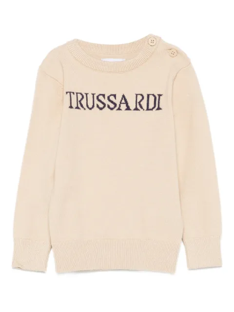 TRUSSARDI JUNIOR intarsia-knit sweater