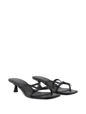 サンダル・ミュール ANINE BING Women Sandals A1410790BLK1 BLACK Black Hilda Heeled Sandals by ANINE BING on Sale