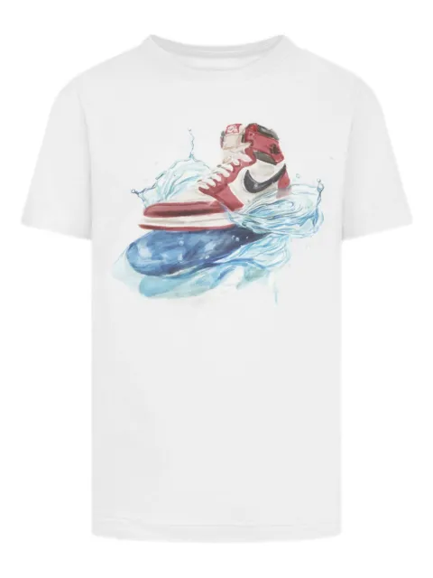 Jordan Kids water-splash graphic tee
