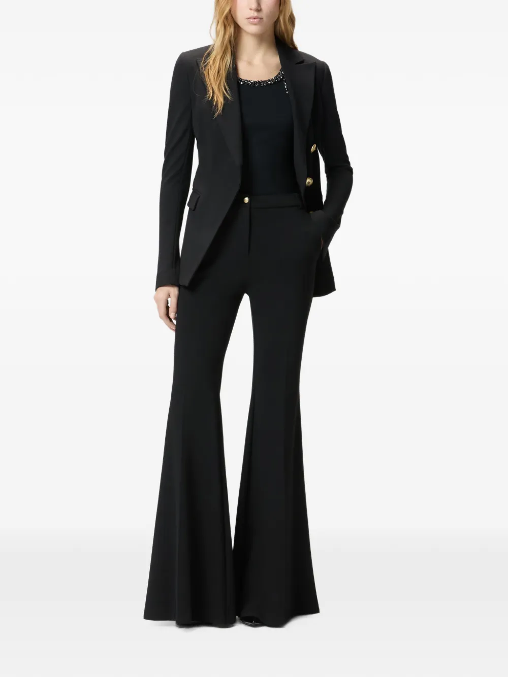 PINKO Flared broek Zwart