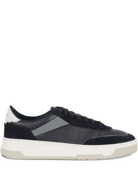 BOSS tenis de piel con paneles